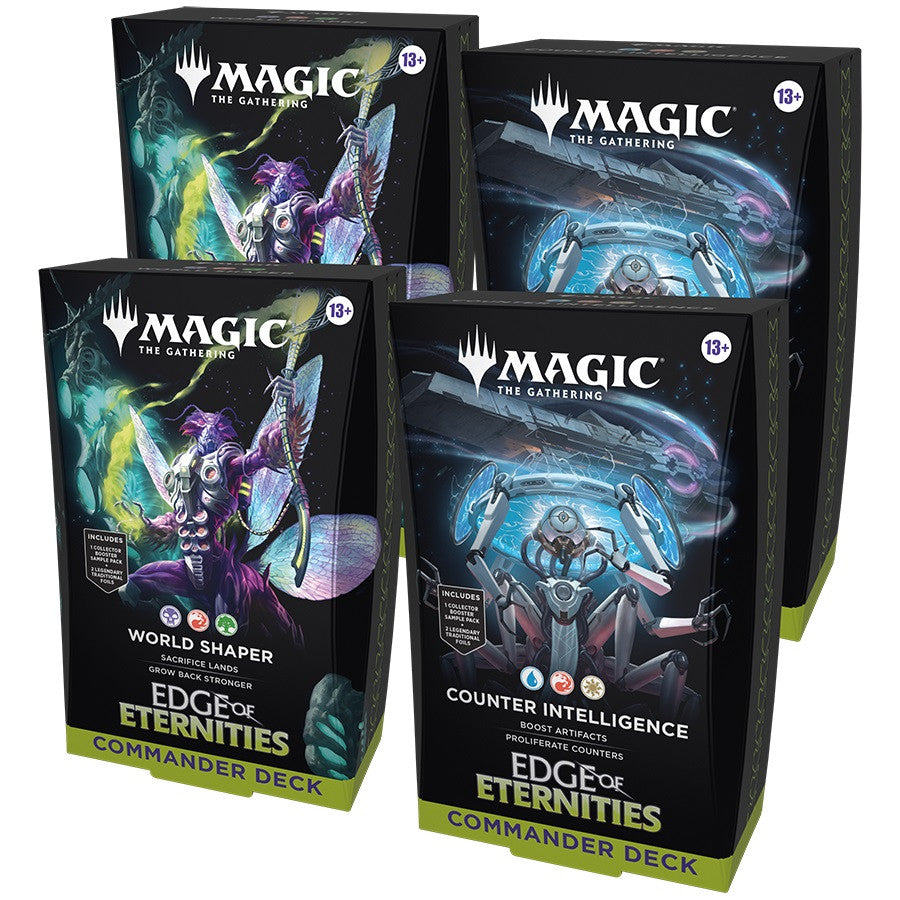 Magic the Gathering Edge of Eternities Commander Decks (4 Decks Per Display)