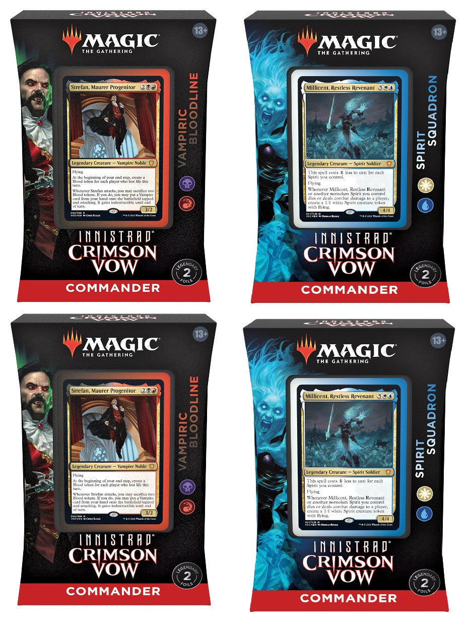 Magic the Gathering Innistrad Crimson Vow Commander Decks (4 Decks Per Display)