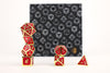 LPG Dice RPG Set Serif Red/Gold