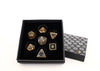 LPG Dice RPG Set Draco Dark Black/Gold
