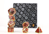 LPG Dice RPG Set Draco Dark Red/Gold