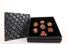 LPG Dice RPG Set Draco Dark Red/Gold