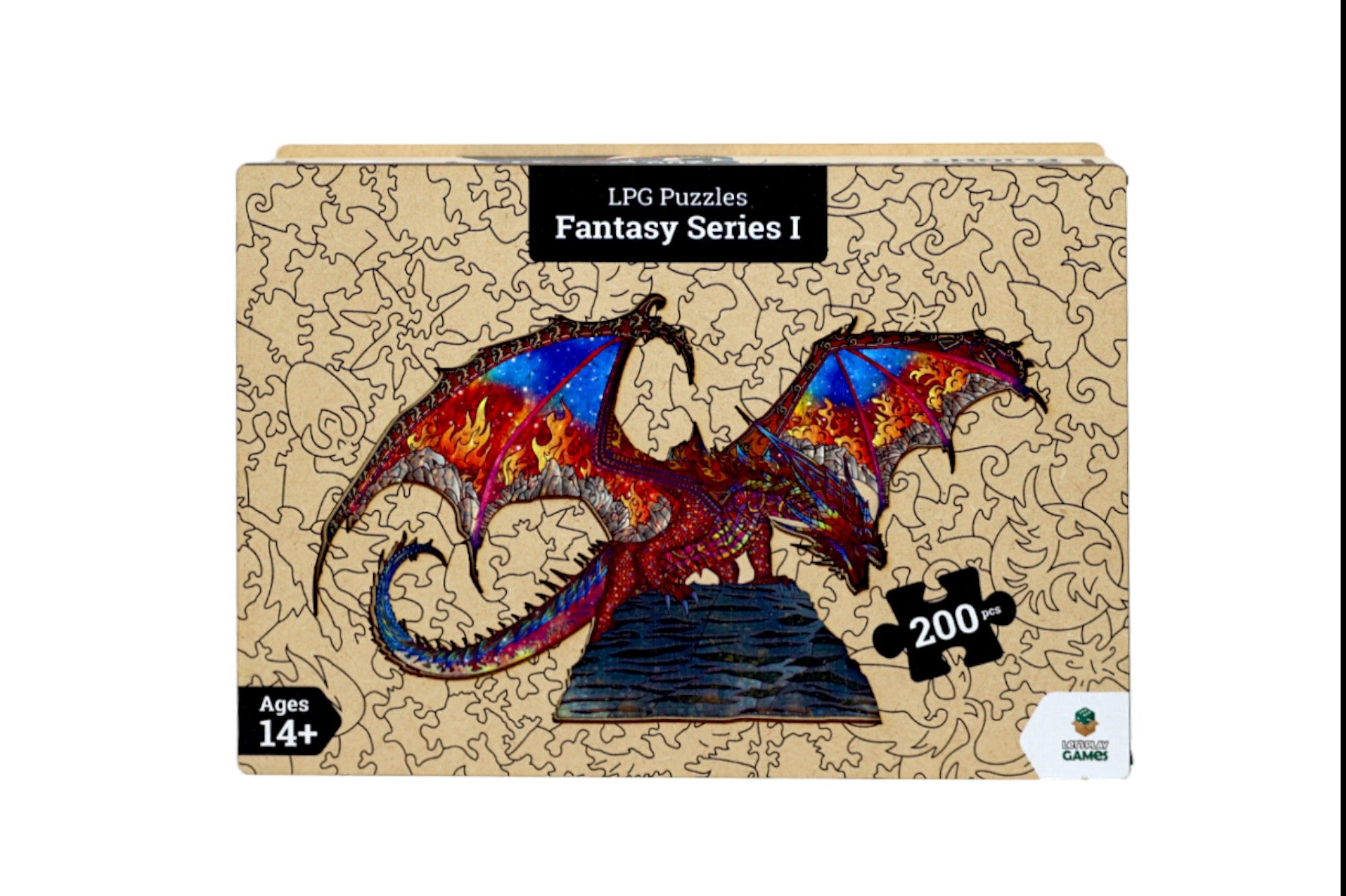 LPG Puzzles Wooden Fantasy Puzzle - Dragon Flight