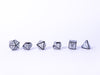 LPG Dice RPG Set Draco Dark Light Blue/Silver