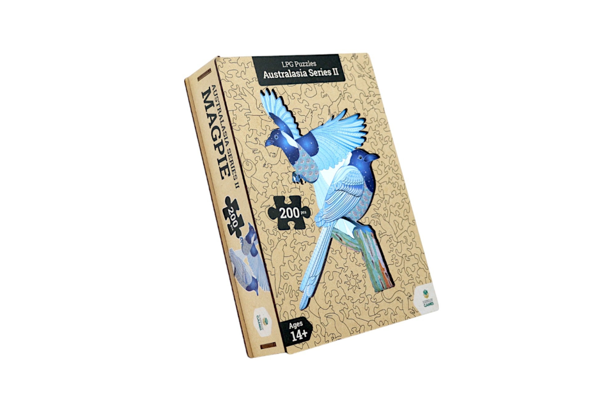 LPG Puzzles Wooden Oceania Animals Series 2 - Magpie