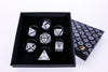 LPG Dice RPG Set Draco Dark Light Blue/Silver