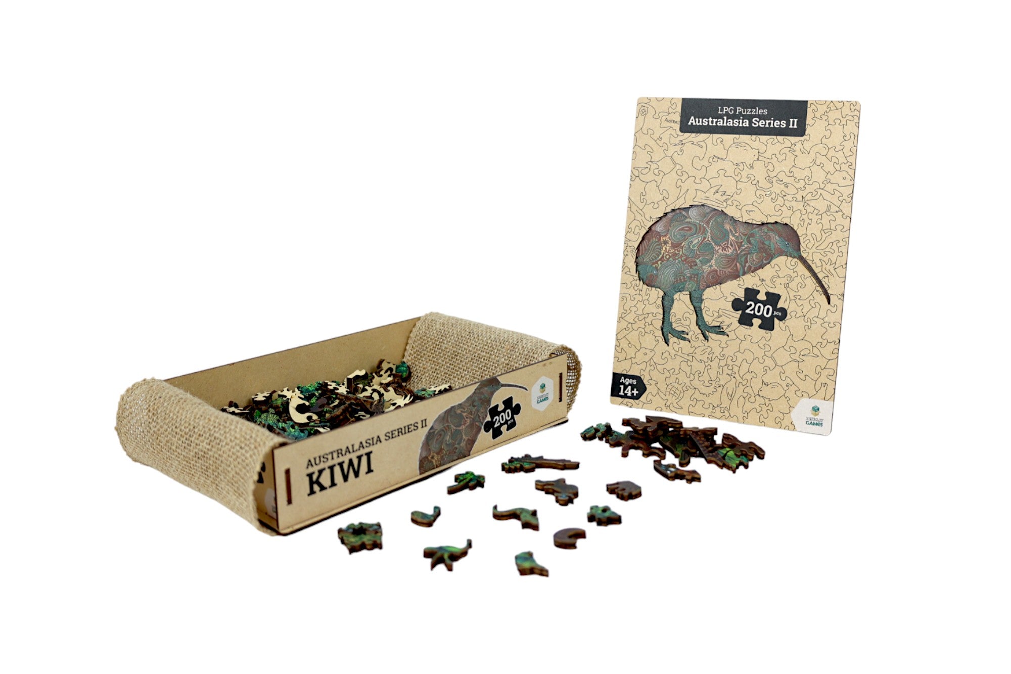 LPG Puzzles Wooden Oceania Animals Series 2 - Kiwi