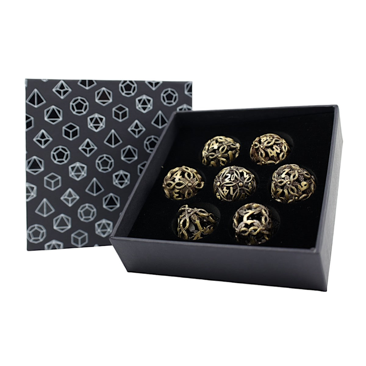 LPG Dice RPG Set Hollow Vines - Tarnished Gold