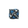 LPG Dice RPG Set Hollow Dragon - Stainless and Blue