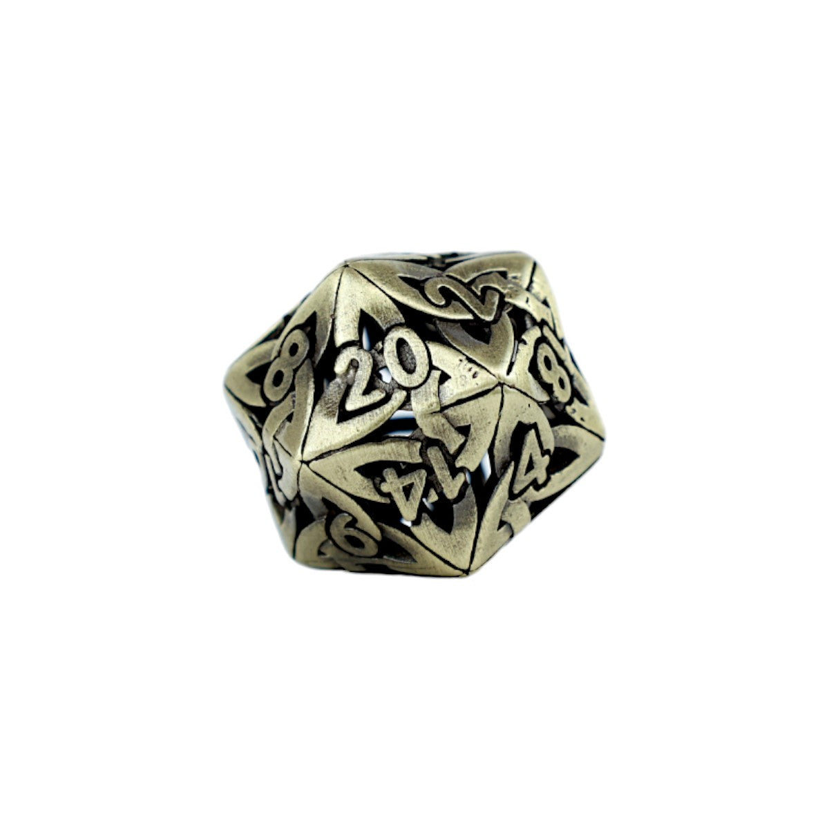 LPG Dice RPG Set Hollow Celtic - Tarnished Gold