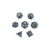 LPG Dice RPG Set Hollow Celtic - Stainless and Blue