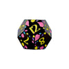 LPG Dice RPG Set Inscripted Sakura Pastel Black