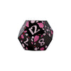 LPG Dice RPG Set Inscripted Sakura Black Pink