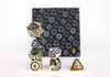 LPG Dice RPG Set Concentric Red/Blue/Gold