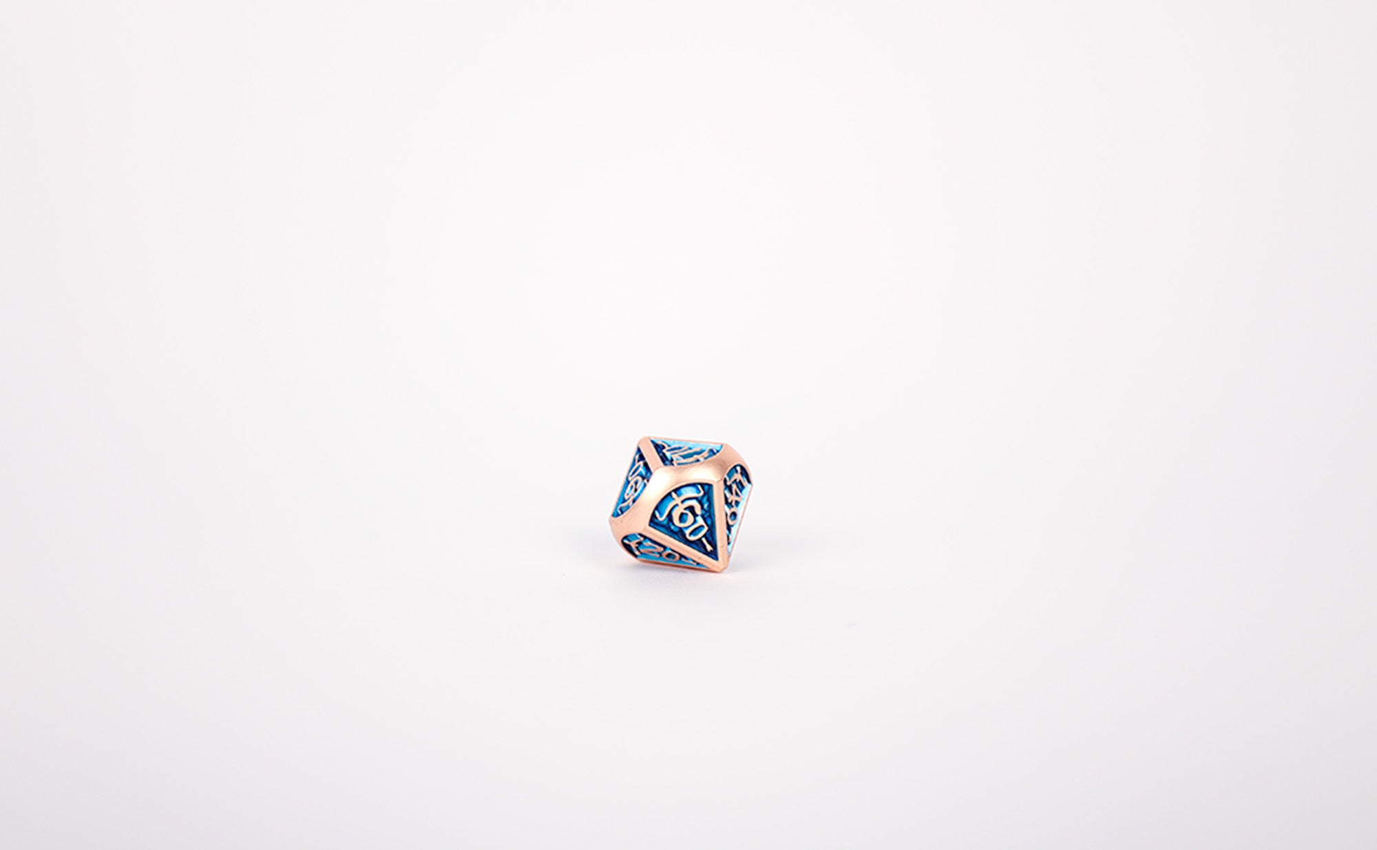 LPG Dice RPG Set Draco Dark Blue/Brass