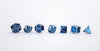 LPG Dice RPG Set Serif Blue/Silver