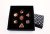 LPG Dice RPG Set Concentric Black/Red/Gold