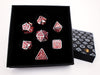 LPG Dice RPG Set Draco Dark Red/Silver