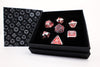 LPG Dice RPG Set Draco Dark Red/Silver