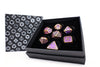 LPG Dice RPG Set Draco Bright Purple Brass