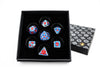 LPG Dice RPG Set Leadlight Red/Blue/Silver