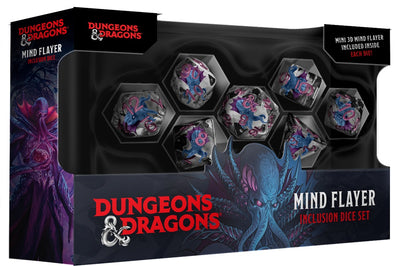 Fanroll: D&D Monsters Resin Inclusion Dice Set: Mind Flayer