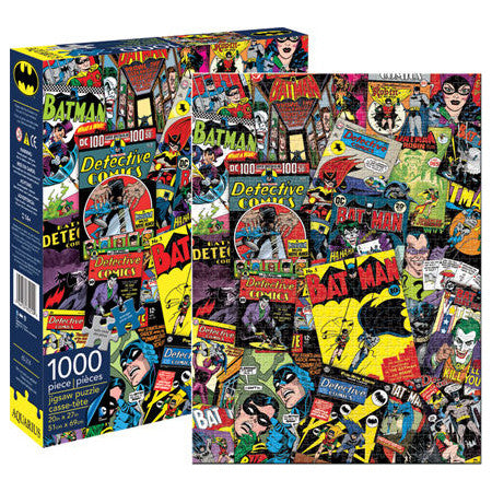 Aquarius Puzzle DC Comics Batman Retro Collage Puzzle 1,000 pieces