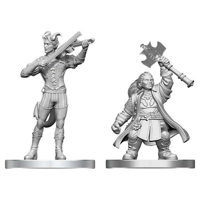 D&D Nolzur's Marvelous Miniatures: Tiefling Bard & Dwarf Cleric