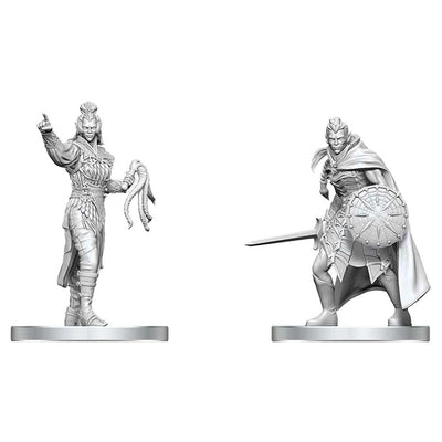 D&D Nolzur's Marvelous Miniatures: Drow Elite Warrior & Drow Priestess of Lolth