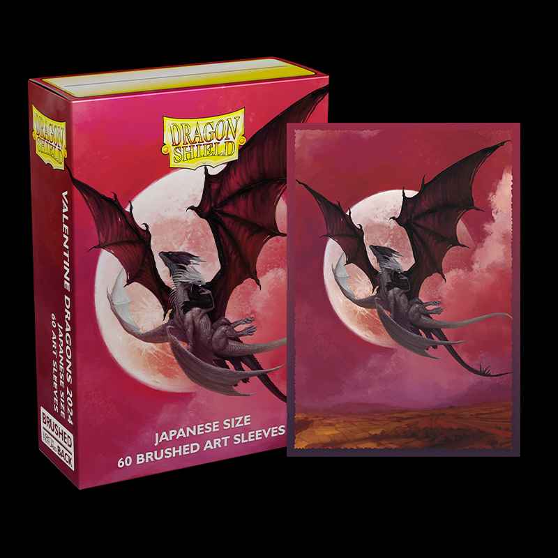 Dragon Shield: Japanese Size Sleeves – Brushed Art – Valentine 2024