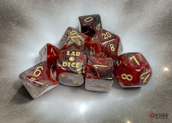 Chessex D7-Die Set Borealis Polyhedral Cosmos/gold 7-Die Set (with bonus die)