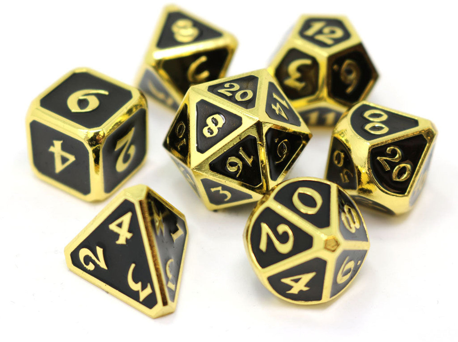 Die Hard Dice 7pc RPG Set - Mythica Gold Onyx