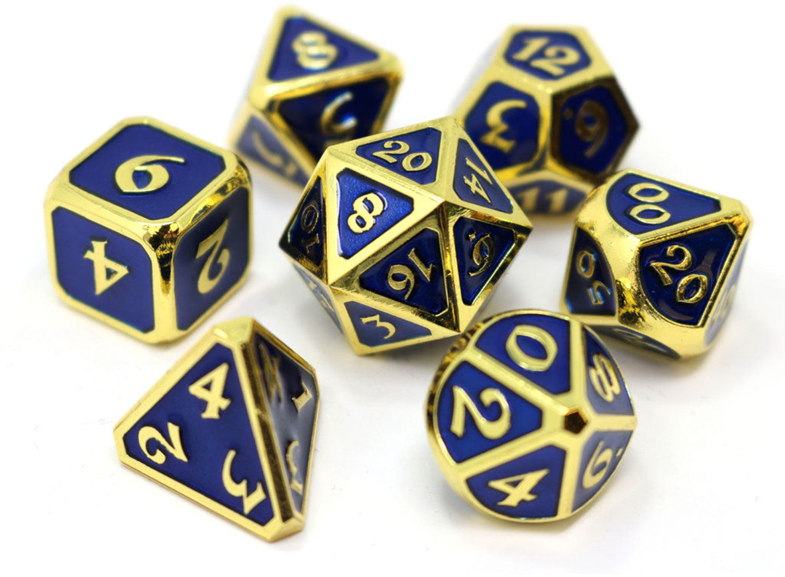 Die Hard Dice 7pc RPG Set - Mythica Gold Sapphire