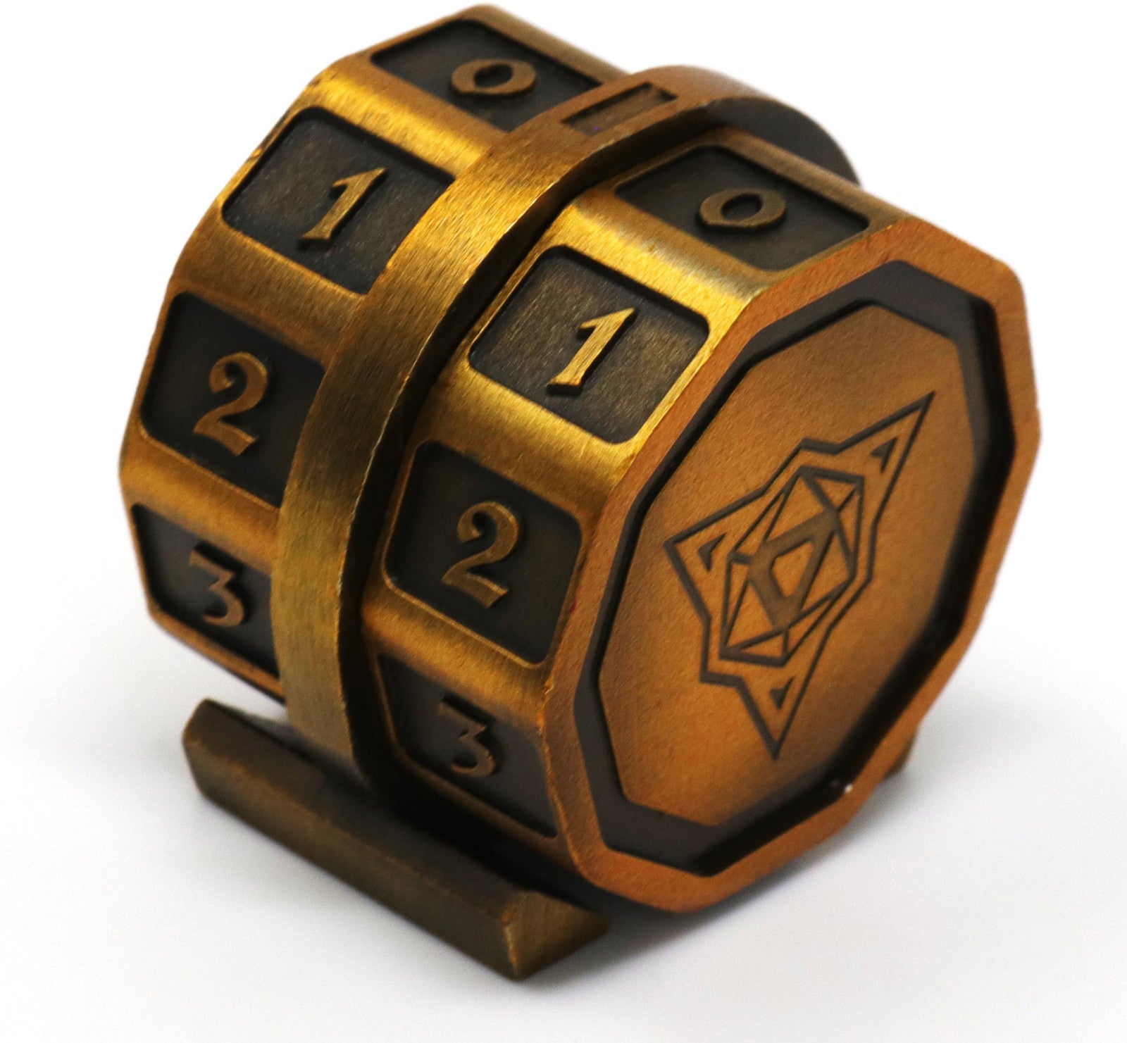 Die Hard Dice LifeLink Counter - Battleworn Gold