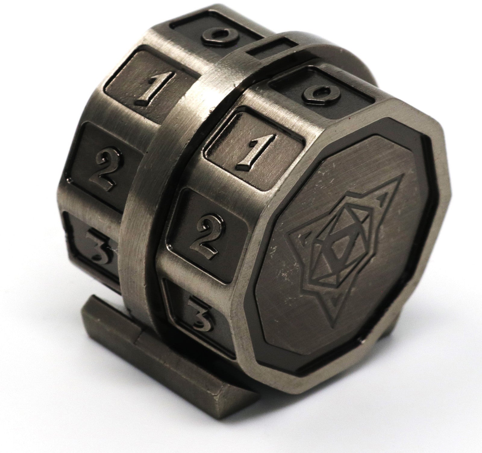 Die Hard Dice LifeLink Counter - Battleworn Silver