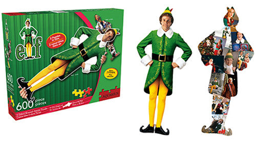 Aquarius Puzzle Elf Buddy & Collage Double Sided Puzzle 600 pieces