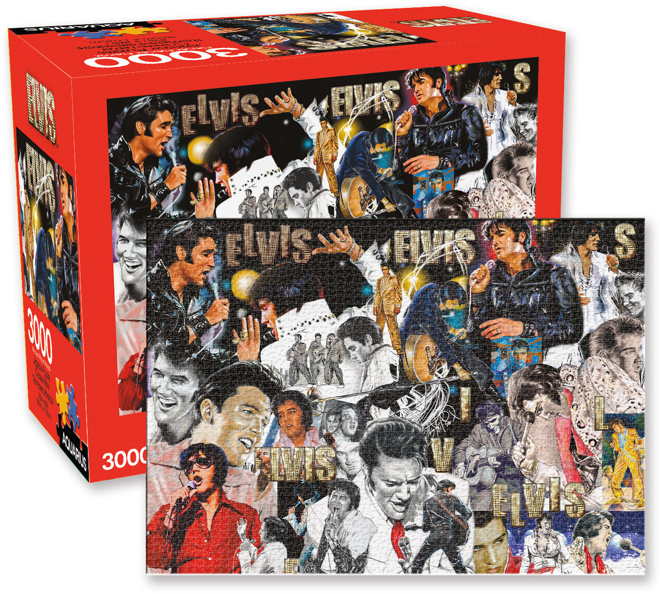 Aquarius Puzzle Elvis Collage Puzzle 3,000 pieces