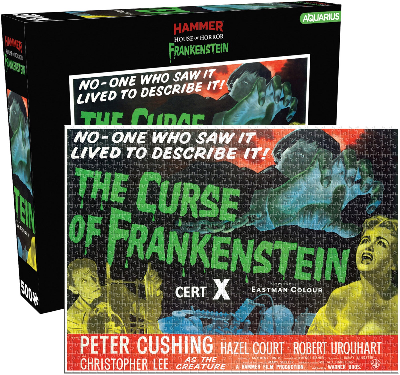 Aquarius Puzzle Hammer House of Horrors Frankenstein Puzzle 500 pieces