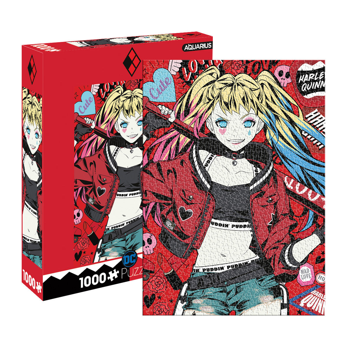 Aquarius Puzzle DC Comics Harley Quinn Puddin Puzzle 1,000 pieces