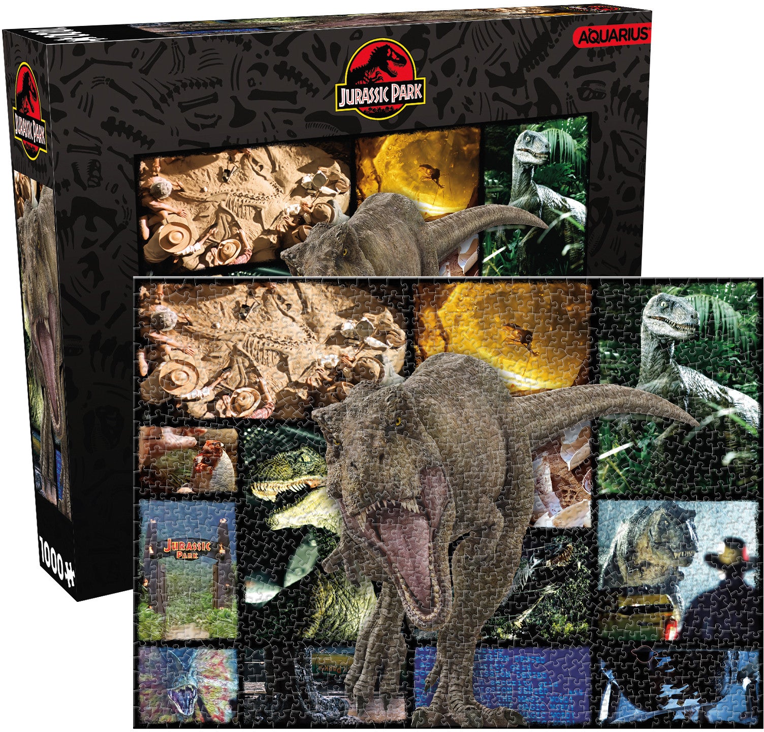 Aquarius Puzzle Jurassic Park Collage Puzzle 1,000 pieces