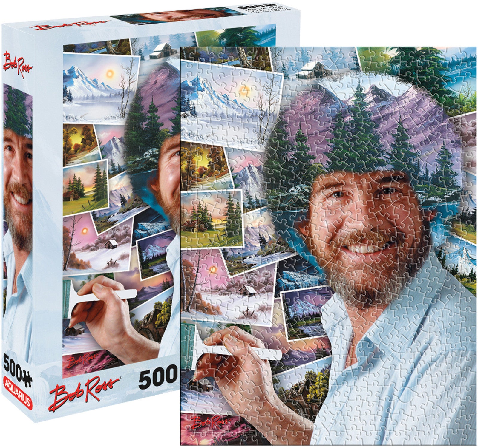 Aquarius Puzzle Bob Ross Afro Puzzle 500 pieces
