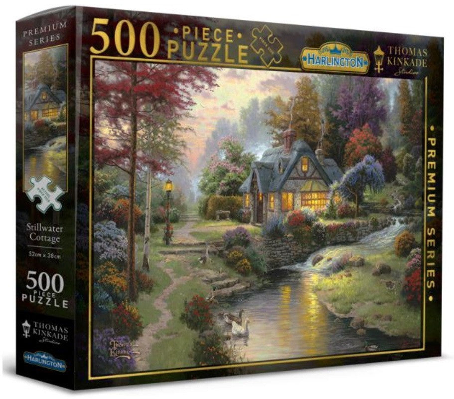 Harlington Thomas Kinkade PQ Stillwater Cottage 500 pieces