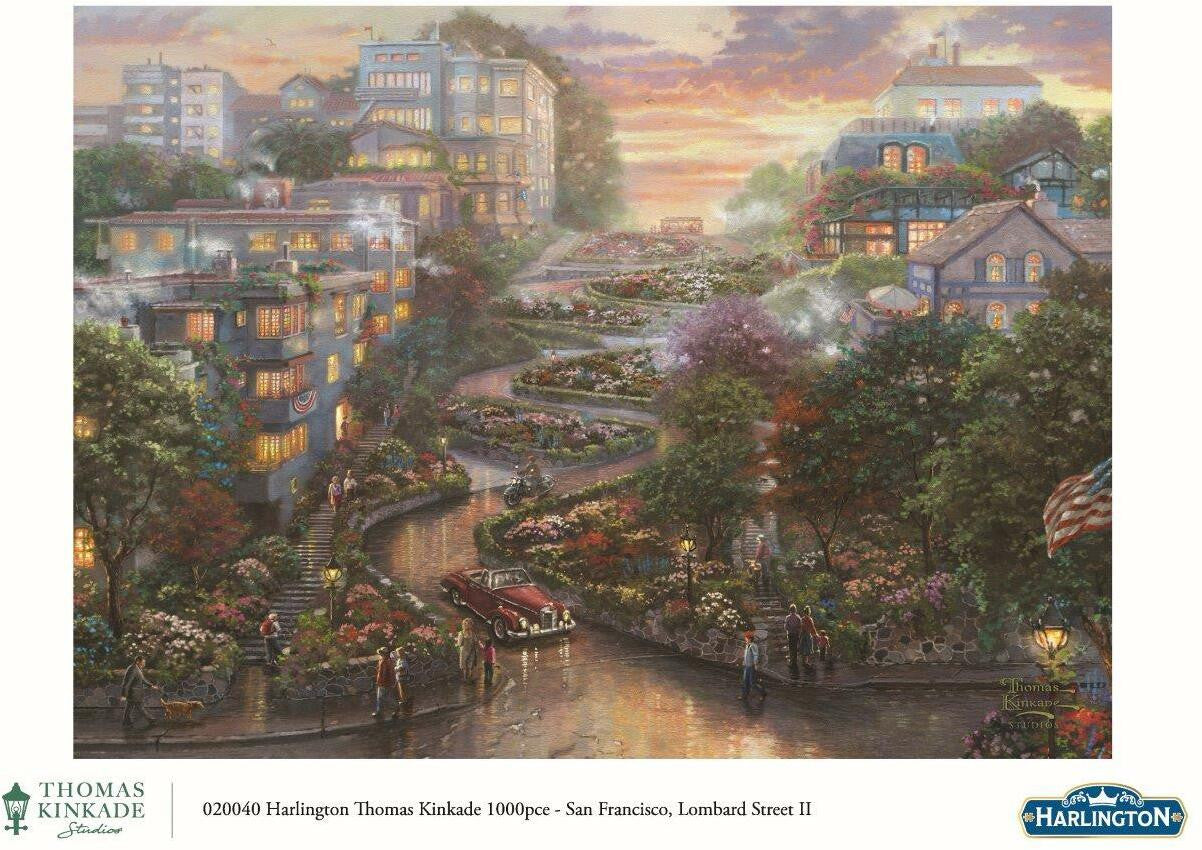 Harlington Thomas Kinkade PQ San Francisco, Lombard Street II 1000 pieces