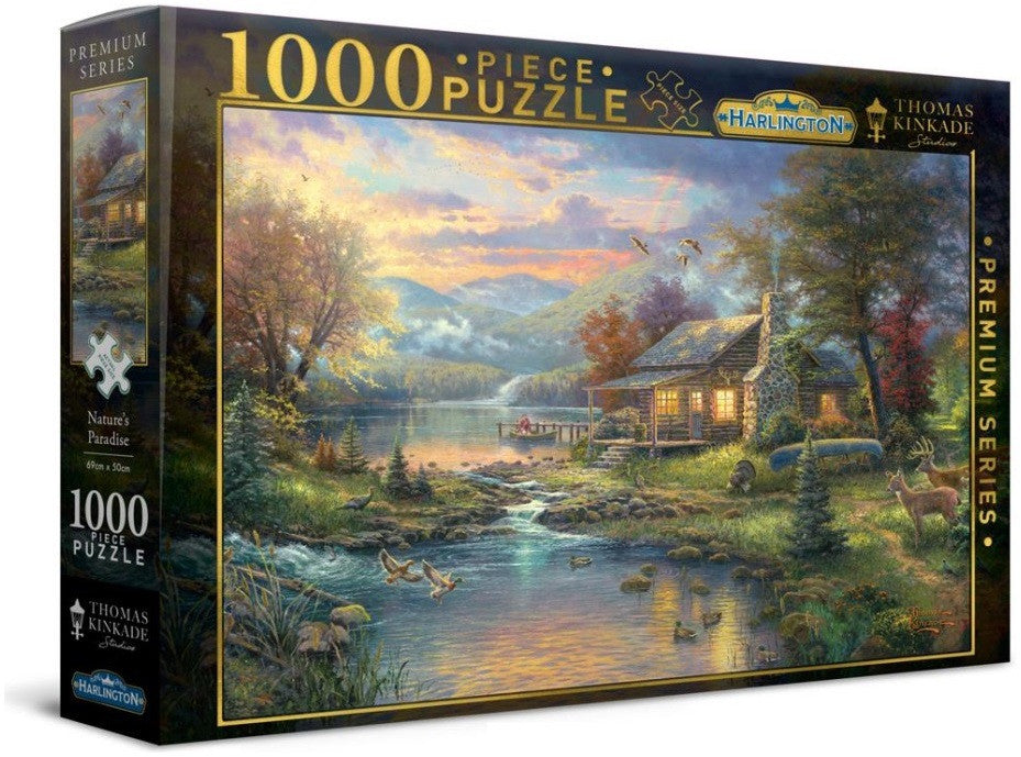 Harlington Thomas Kinkade PQ Nature's Paradise 1000 pieces