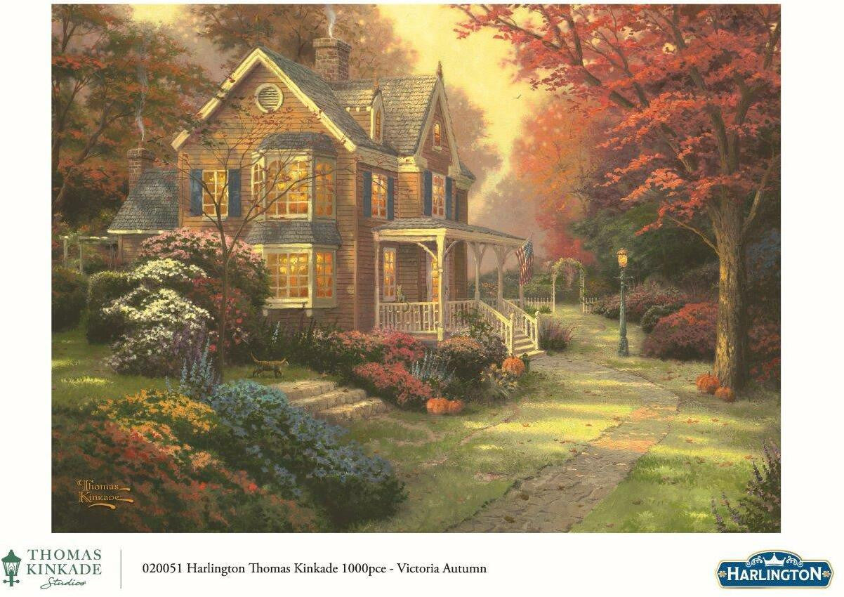 Harlington Thomas Kinkade PQ Victorian Autumn 1000 pieces