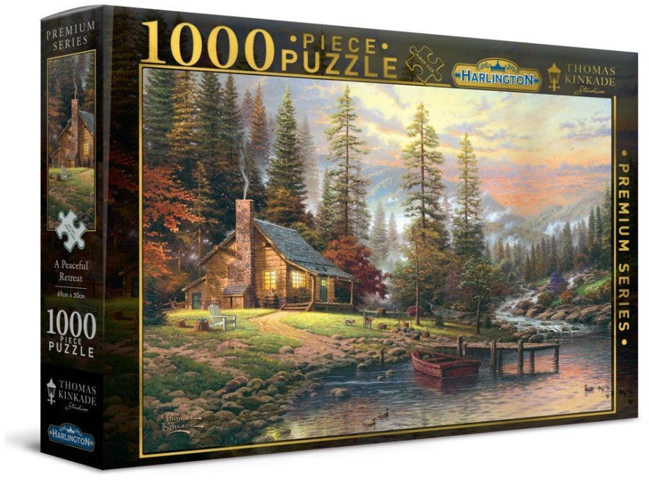 Harlington Thomas Kinkade PQ A Peaceful Retreat 1000 pieces