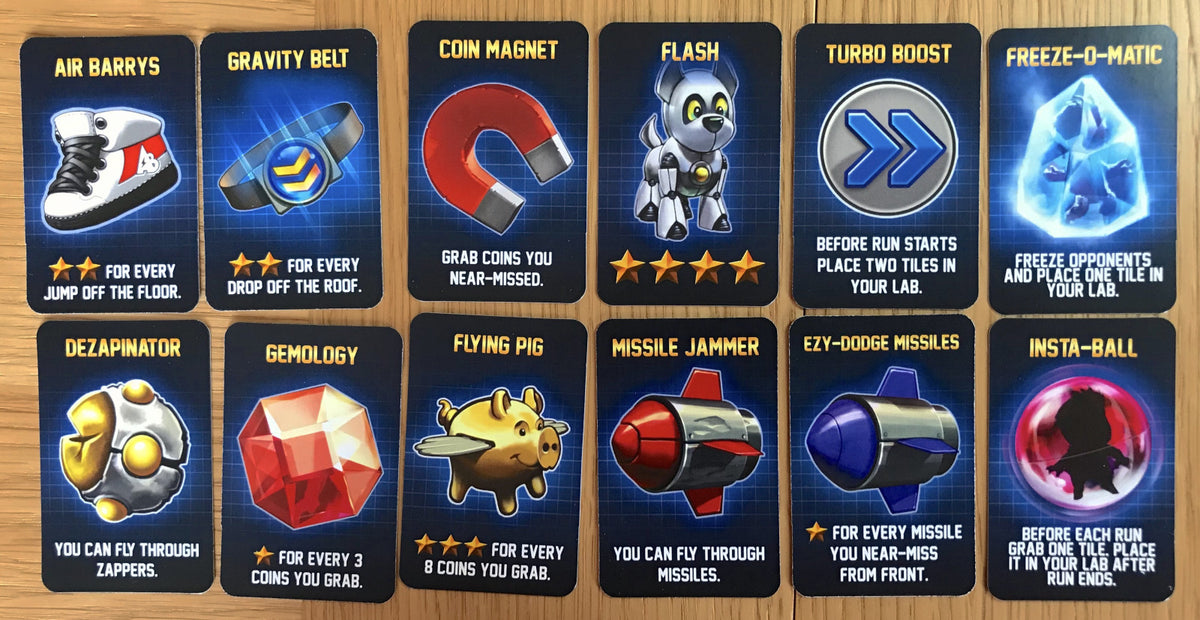 Jetpack Joyride Standard Gadget Cards – Little Plastic Fellas