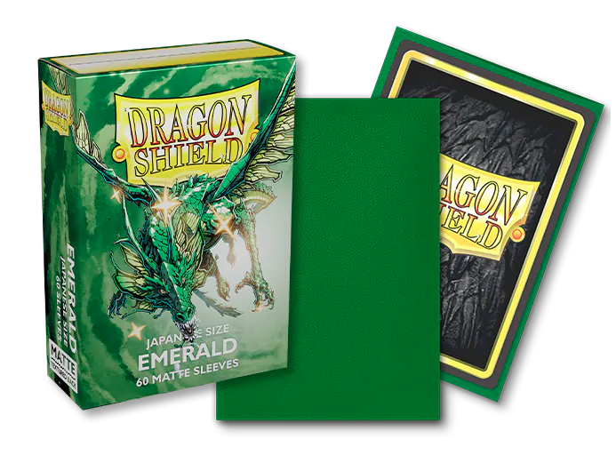 Dragon Shield: Japanese Size Sleeves – Matte – Emerald