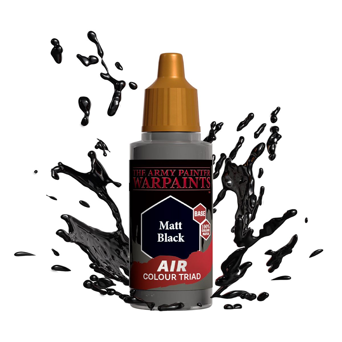 Army Painter - Warpaints Air - Matt Black Acrylic Paint 18ml