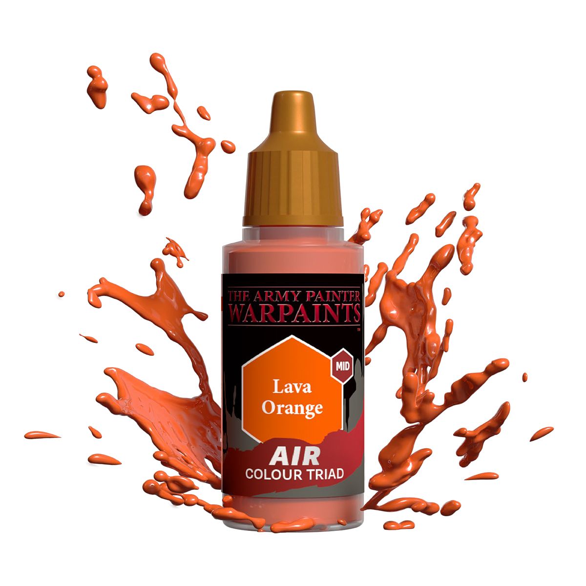 Army Painter - Warpaints Air - Lava Orange Acrylic Paint 18ml